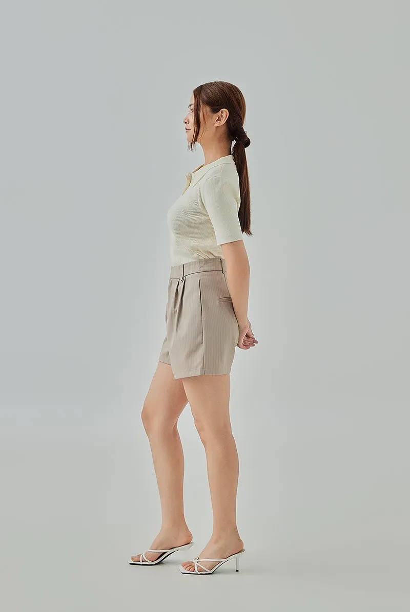 Bella Striped Tailored Shorts