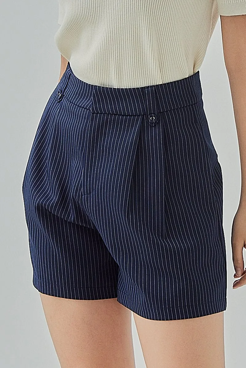 Bella Striped Tailored Shorts
