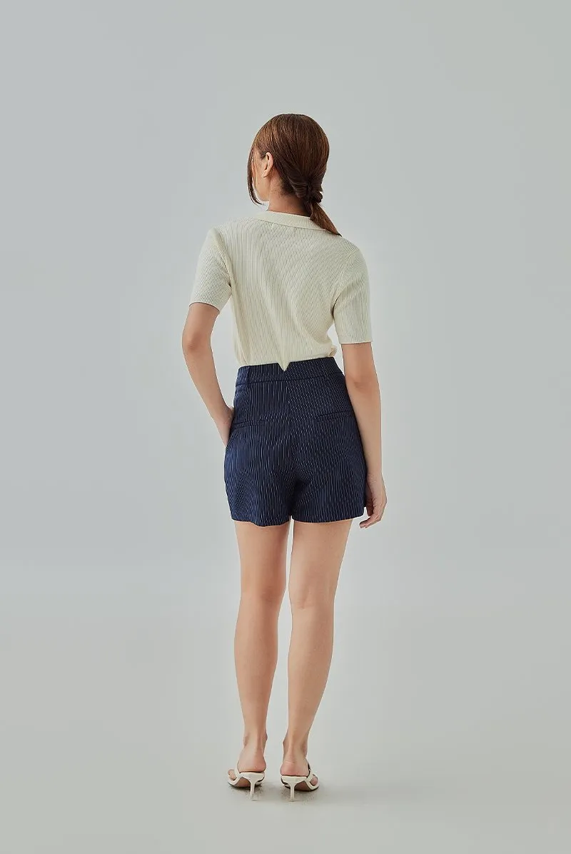 Bella Striped Tailored Shorts
