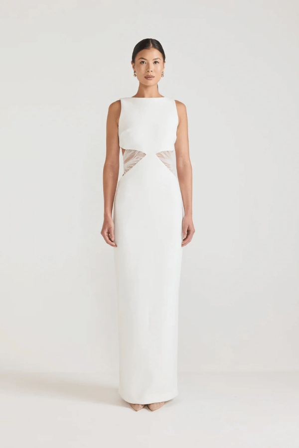 Smart Layering Trendy Tailoring Bellina Dress Ivory