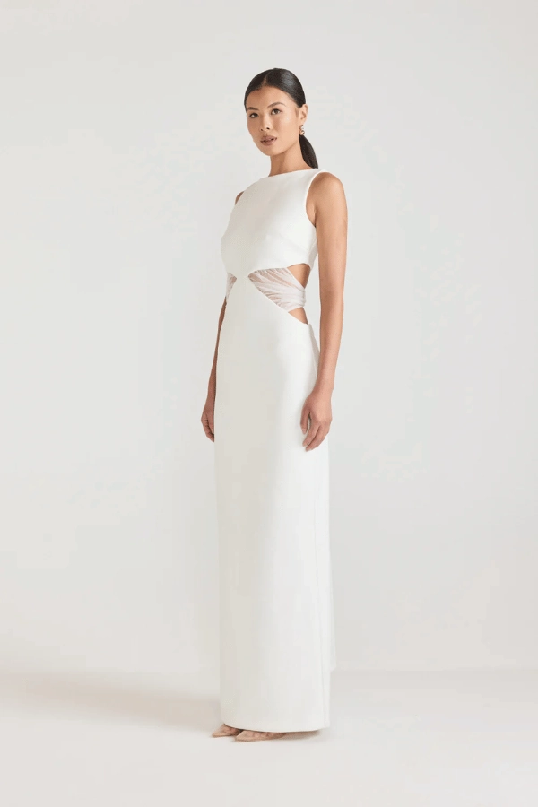 Bellina Dress Ivory Subtle Charm