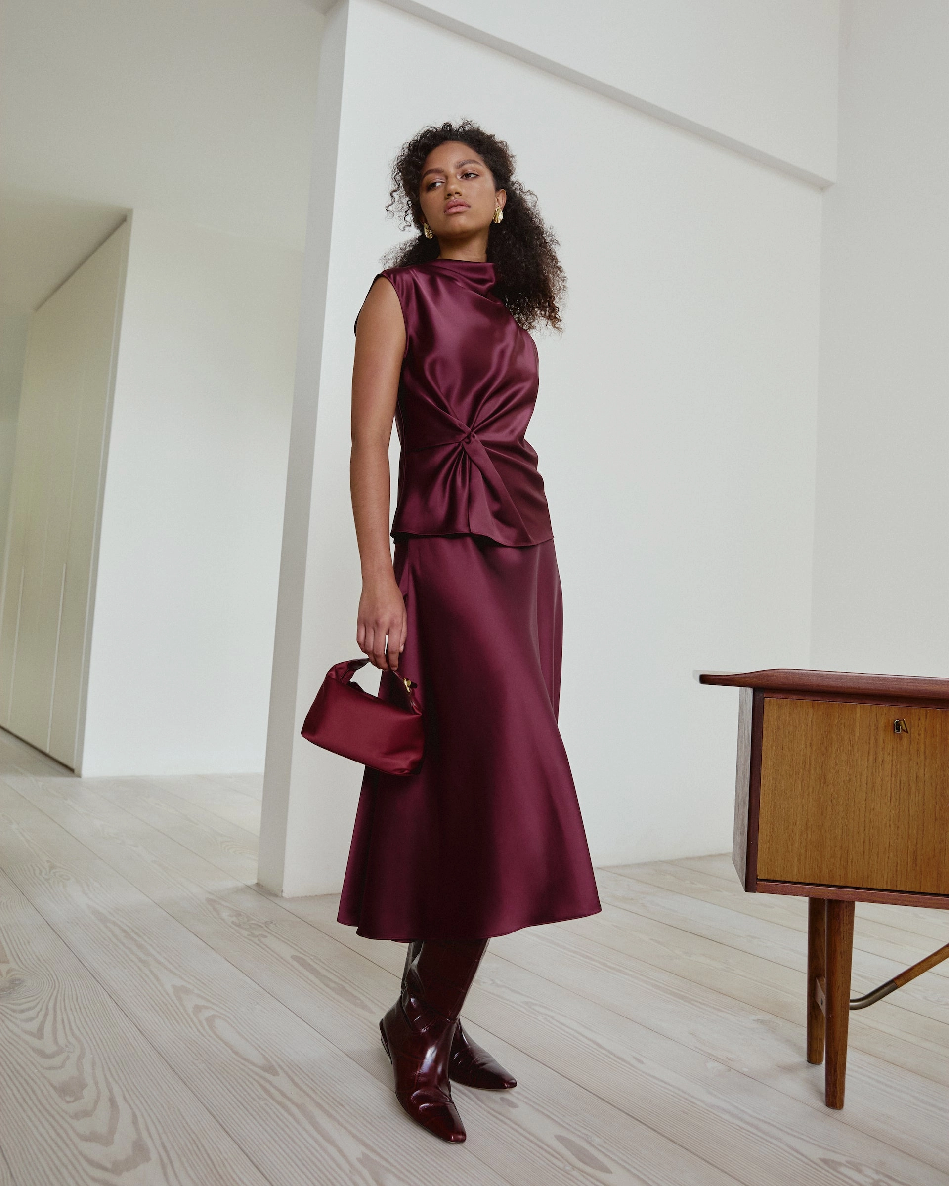 Lightweight Design Anti Pilling Finish Beth Skirt