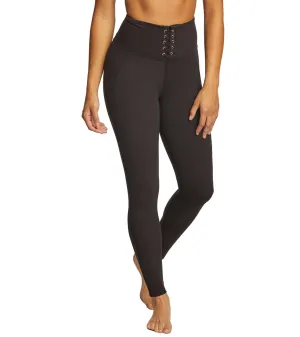 Betsey Johnson Performance High Waisted Lace Up 7/8 Yoga Leggings