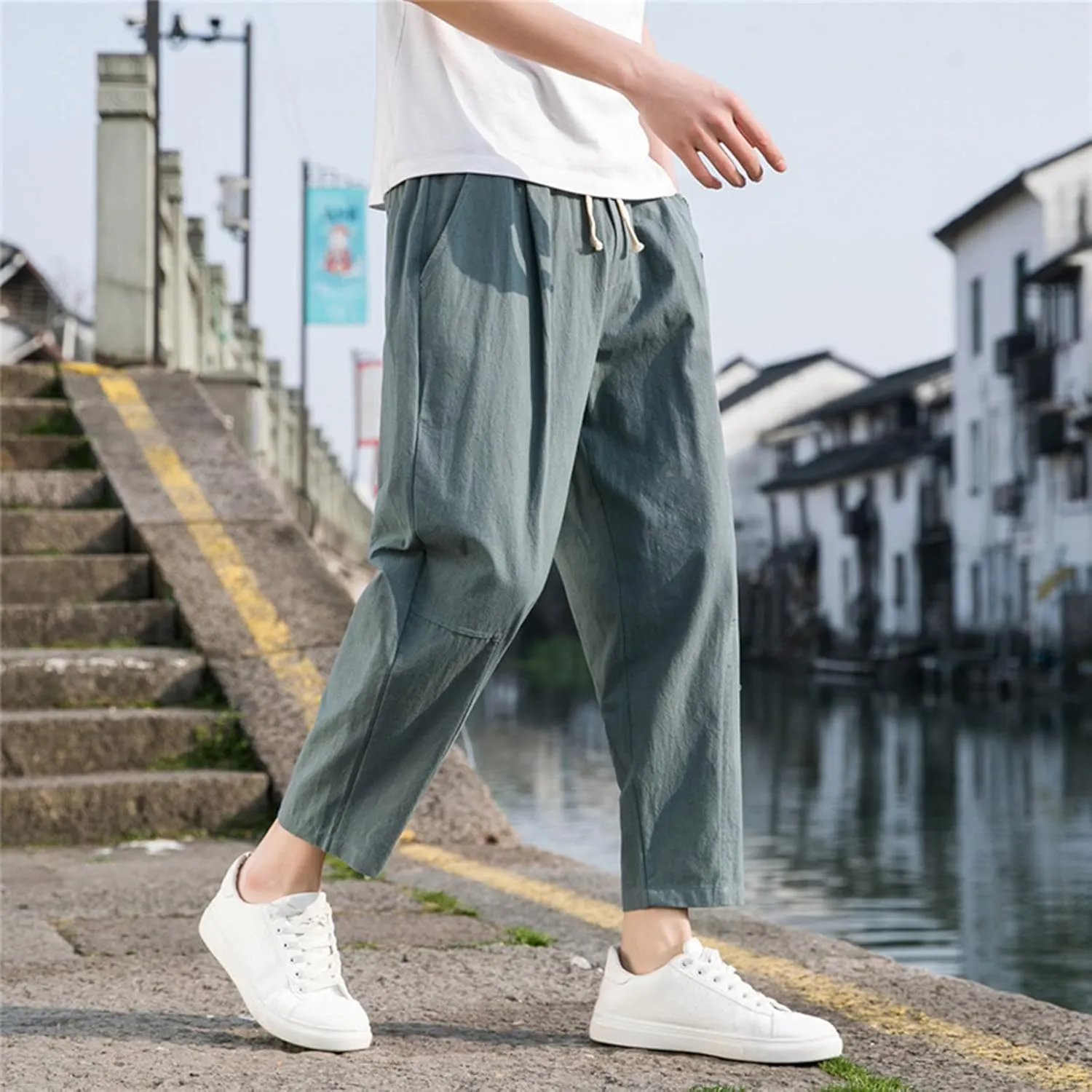 Big and Tall Sweatpants for Men Pants Men's Cargo Trousers Work Ripstop Cargo Pants Lightweight Cotton Jogger Work