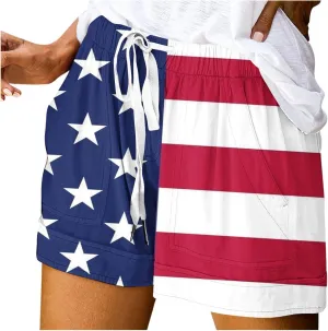 Biker Shorts Cotton Casual Striped Shorts Pocket Pants Biker Shorts White Shorts for Woman White Jean Shorts