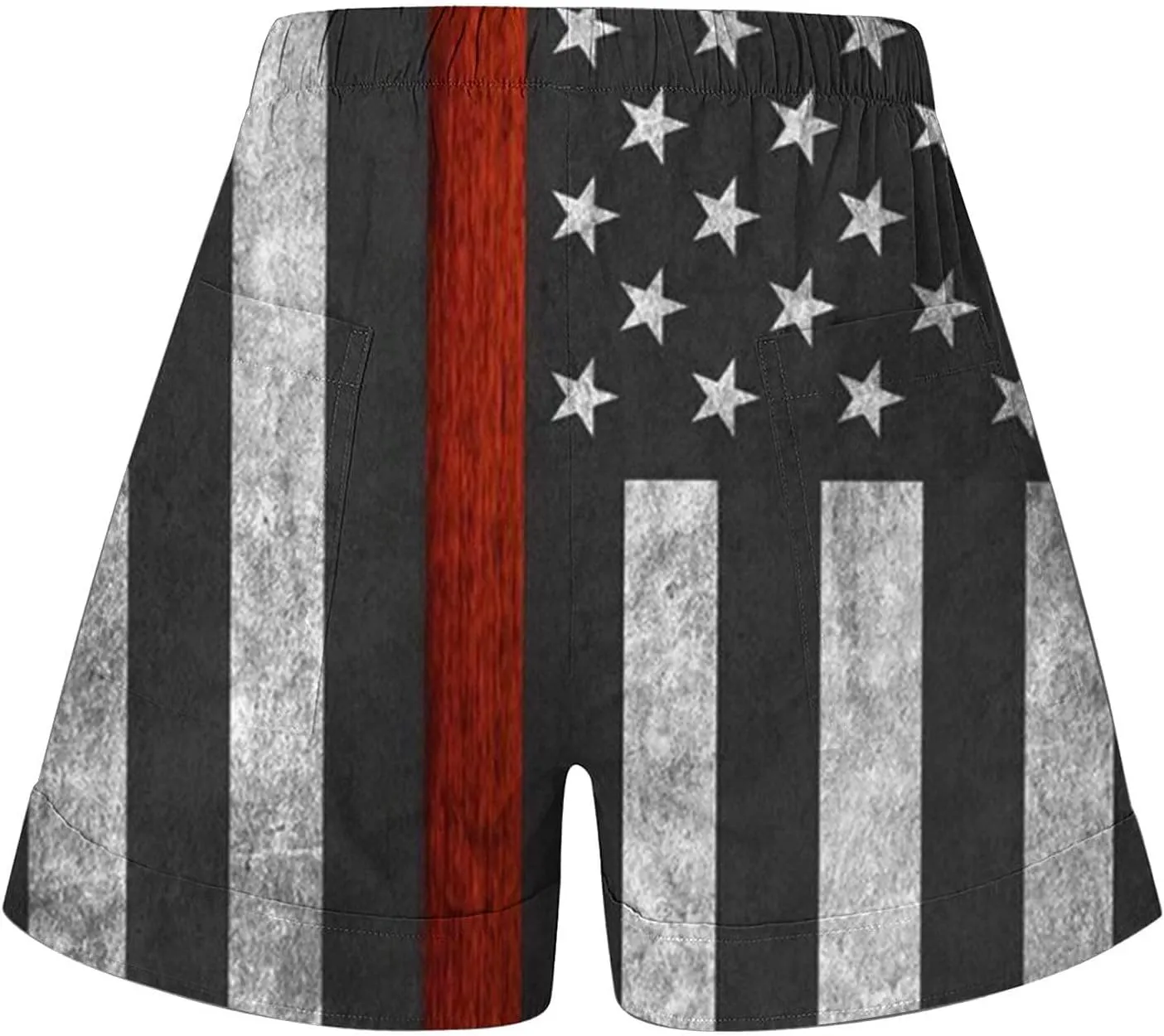 Biker Shorts Cotton Casual Striped Shorts Pocket Pants Biker Shorts White Shorts for Woman White Jean Shorts