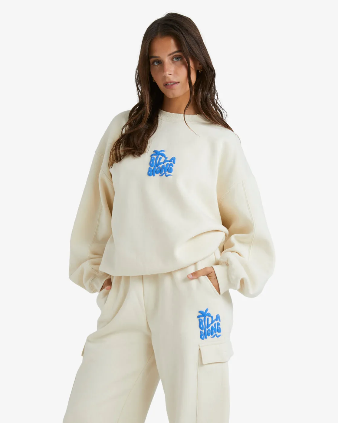 Billabong Palm Life Kendall Crew - Whitecap