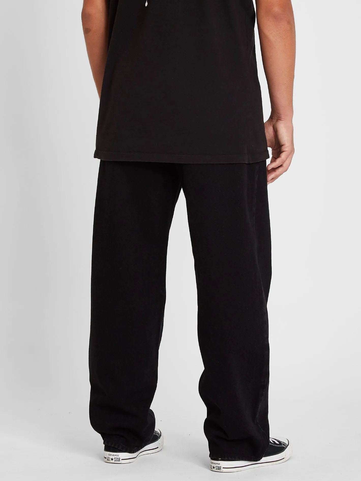 Billow Loose Tapered Fit Jeans - Black