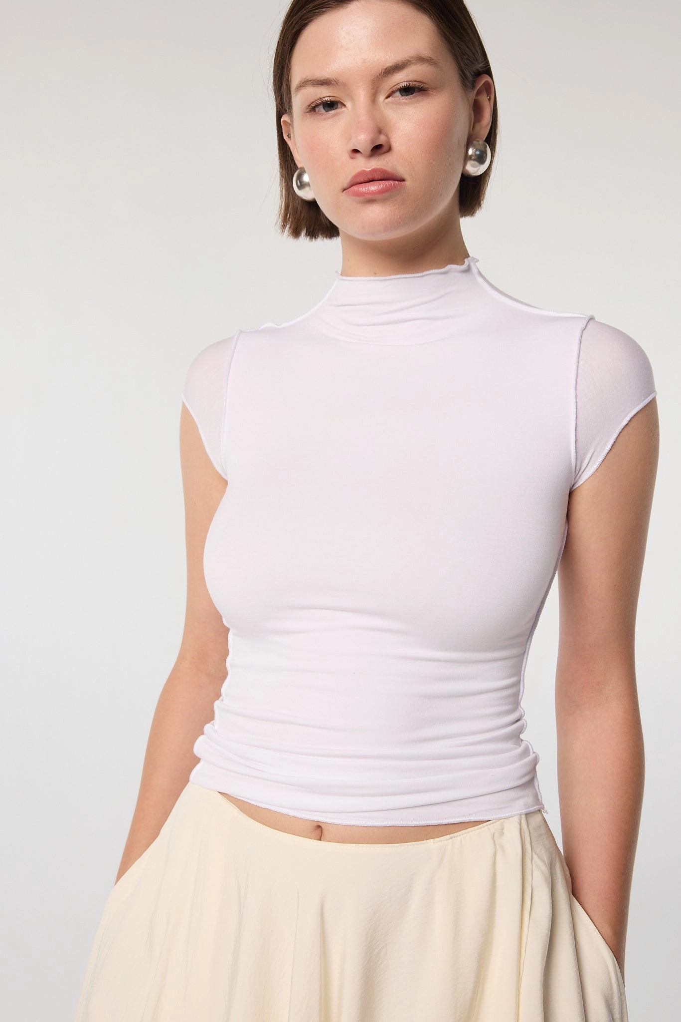 Sporty Tee REESE MOCK NECK TOP