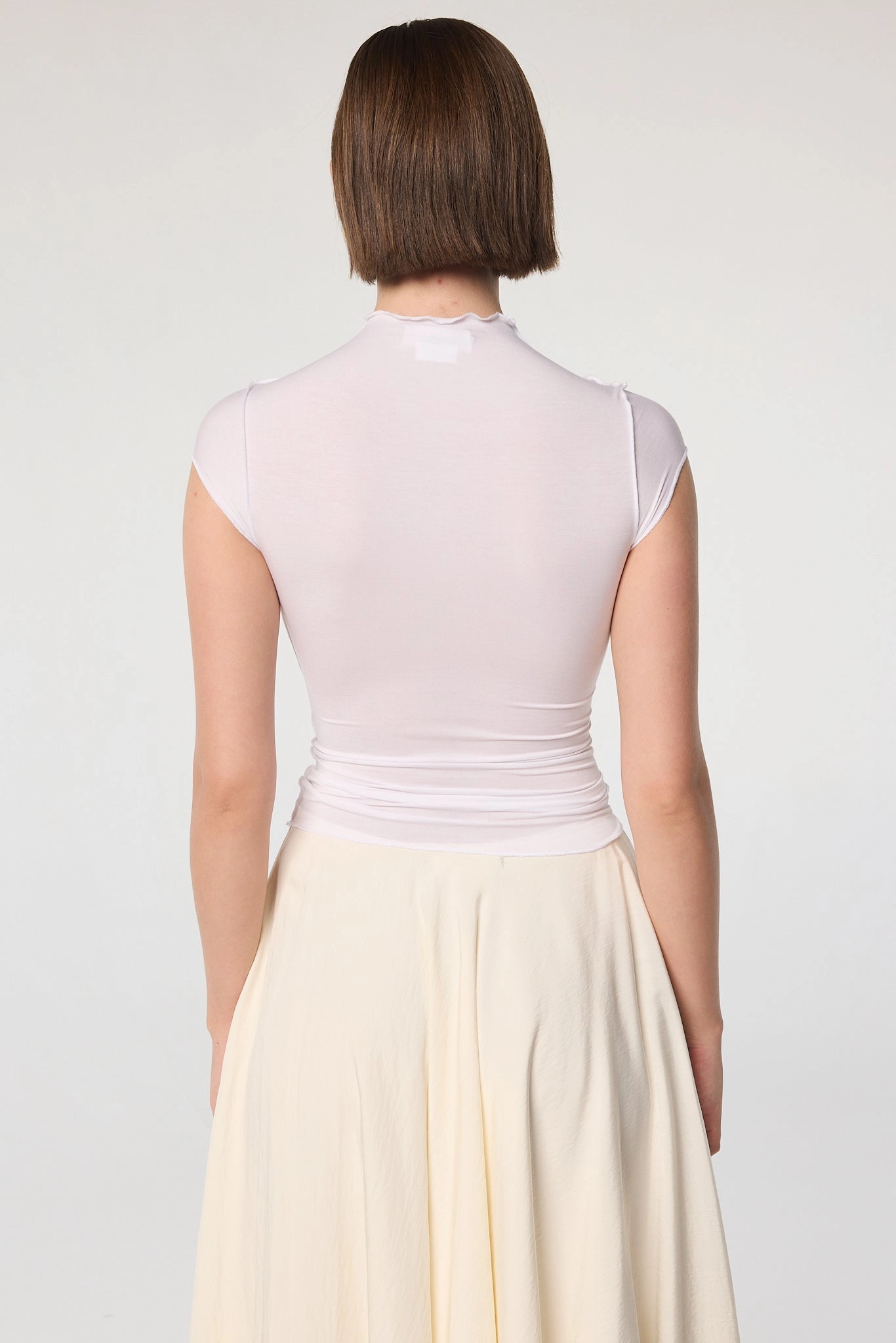 Noise Reducing Fabric Treatment REESE MOCK NECK TOP