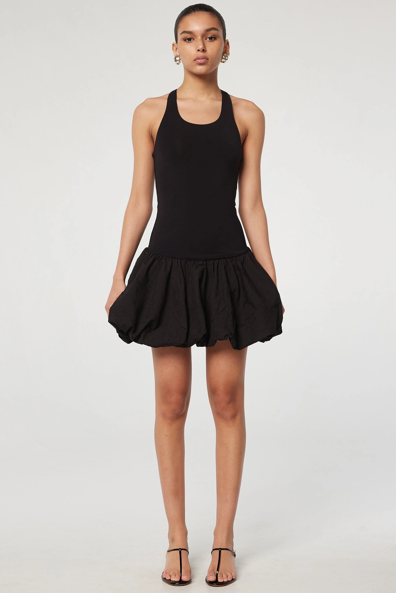 Satin Touch Dreamy Drape BIRCH DRESS