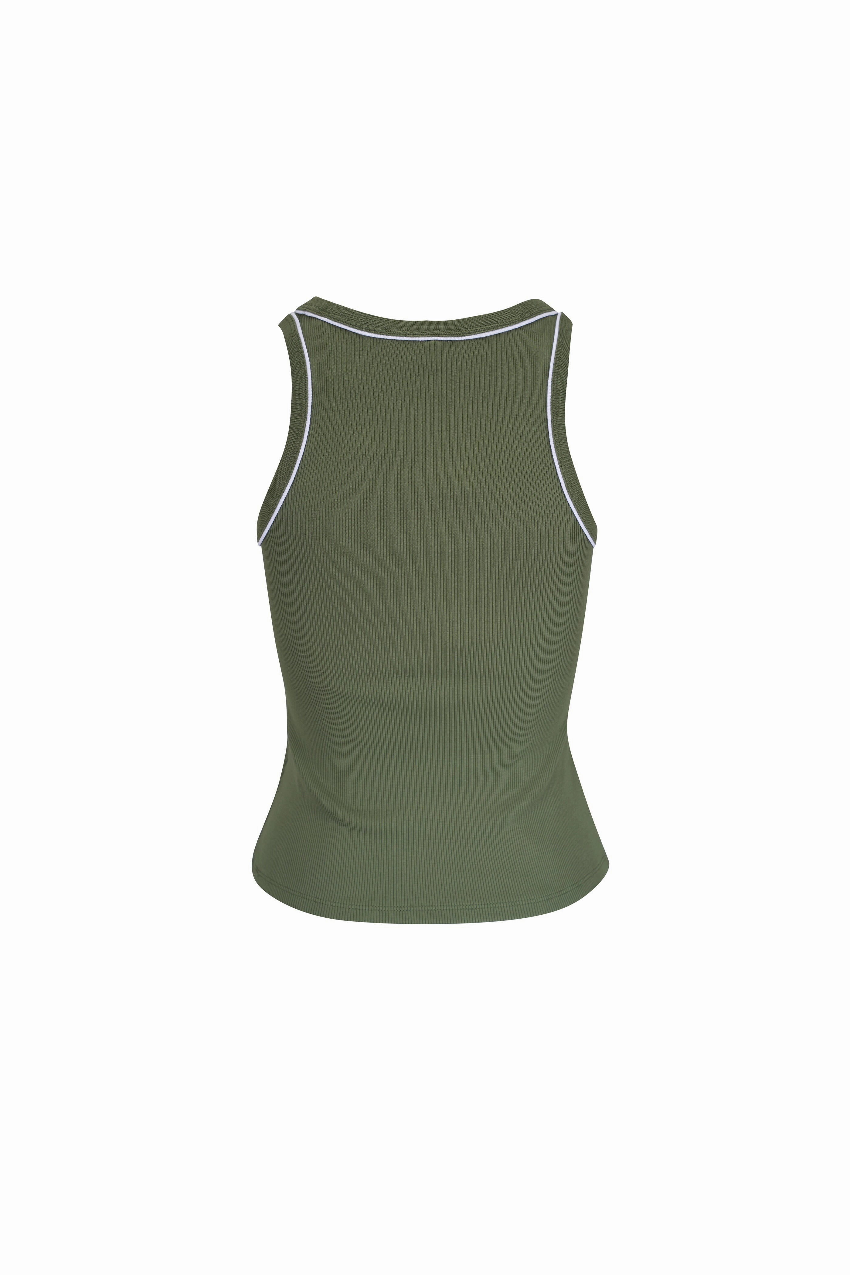 Birke Tank with Contrast Piping Stone Army Reversible Layering Tech