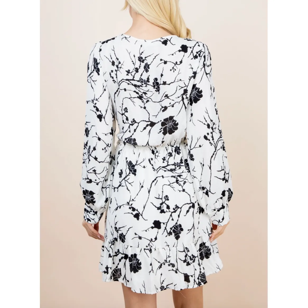 Black & White Floral Dress