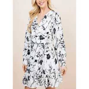 Black & White Floral Dress