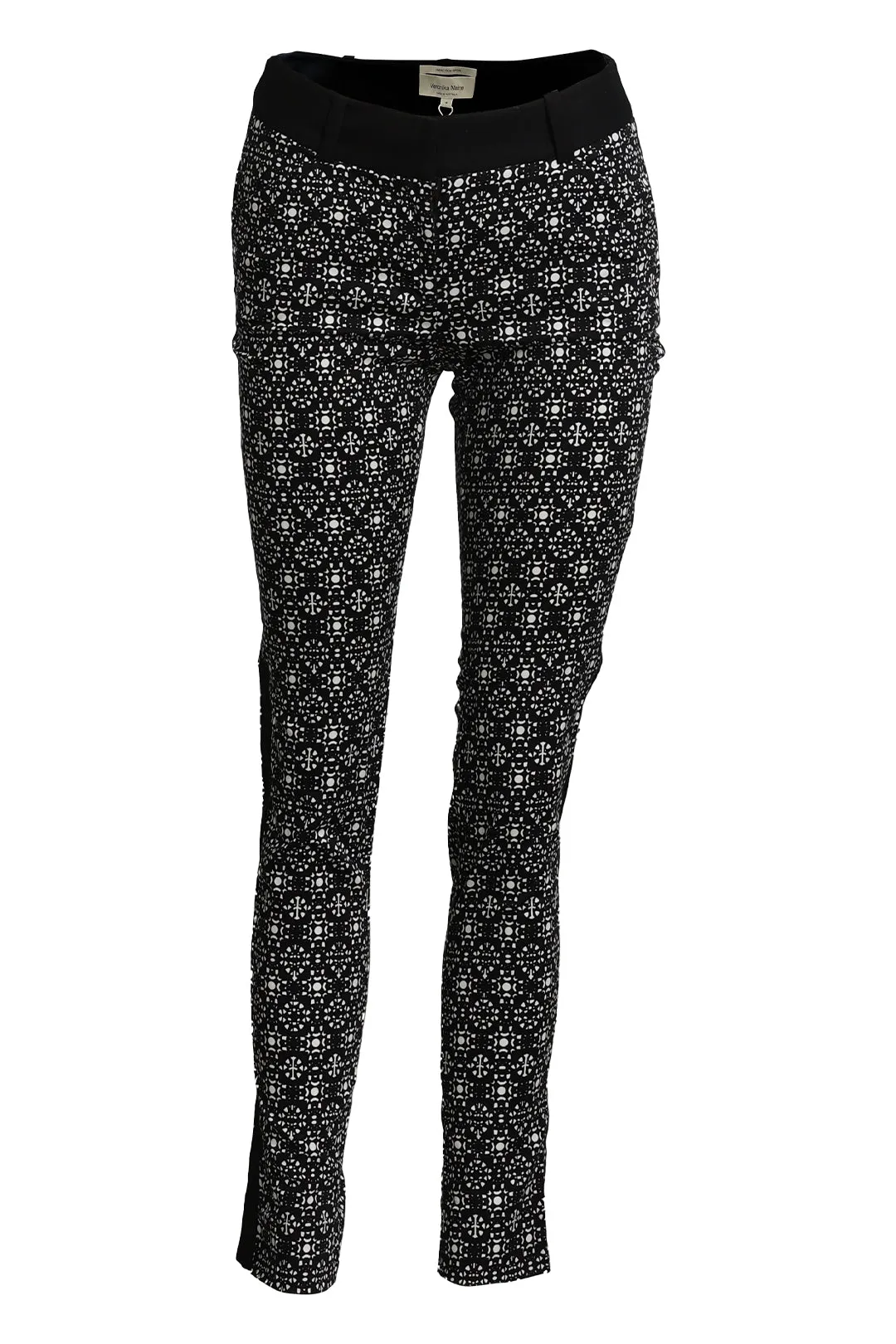 Black and White Slim Fit Pants