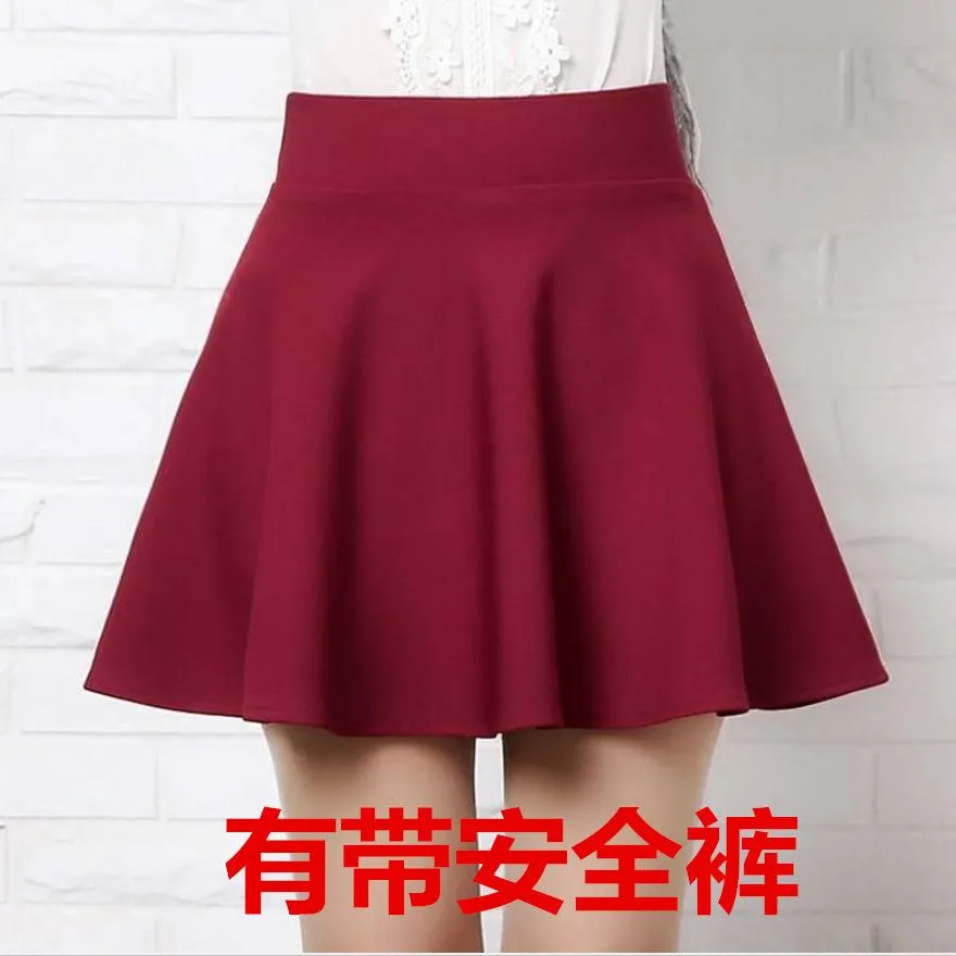 Black Pleated Women Gray Summer Plus Size High Waist White Skirt