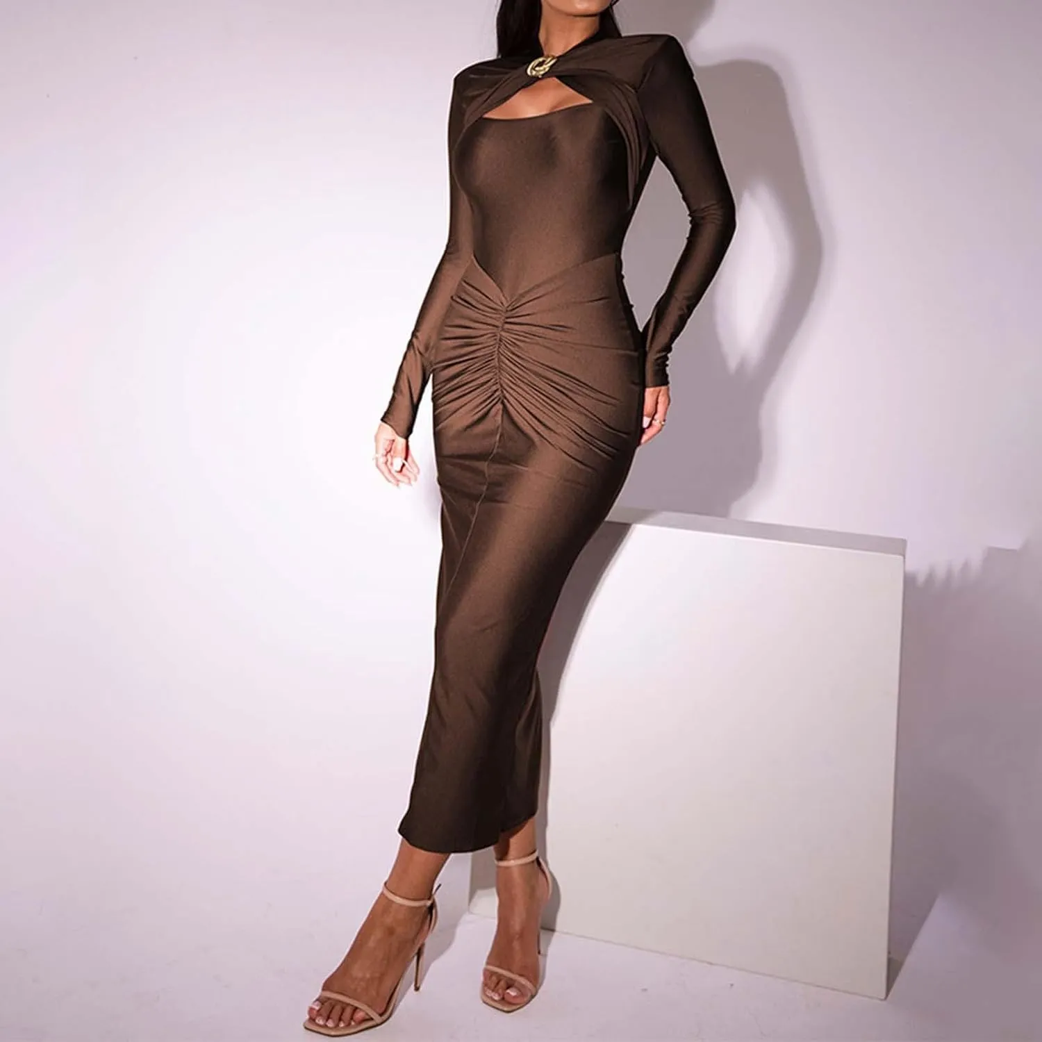 Black Tie Dresses for Women Spring Elegant Bodycon Wrap Spring Wedding Guest Dress Prom Party Travel Beach Vacation Clothes
