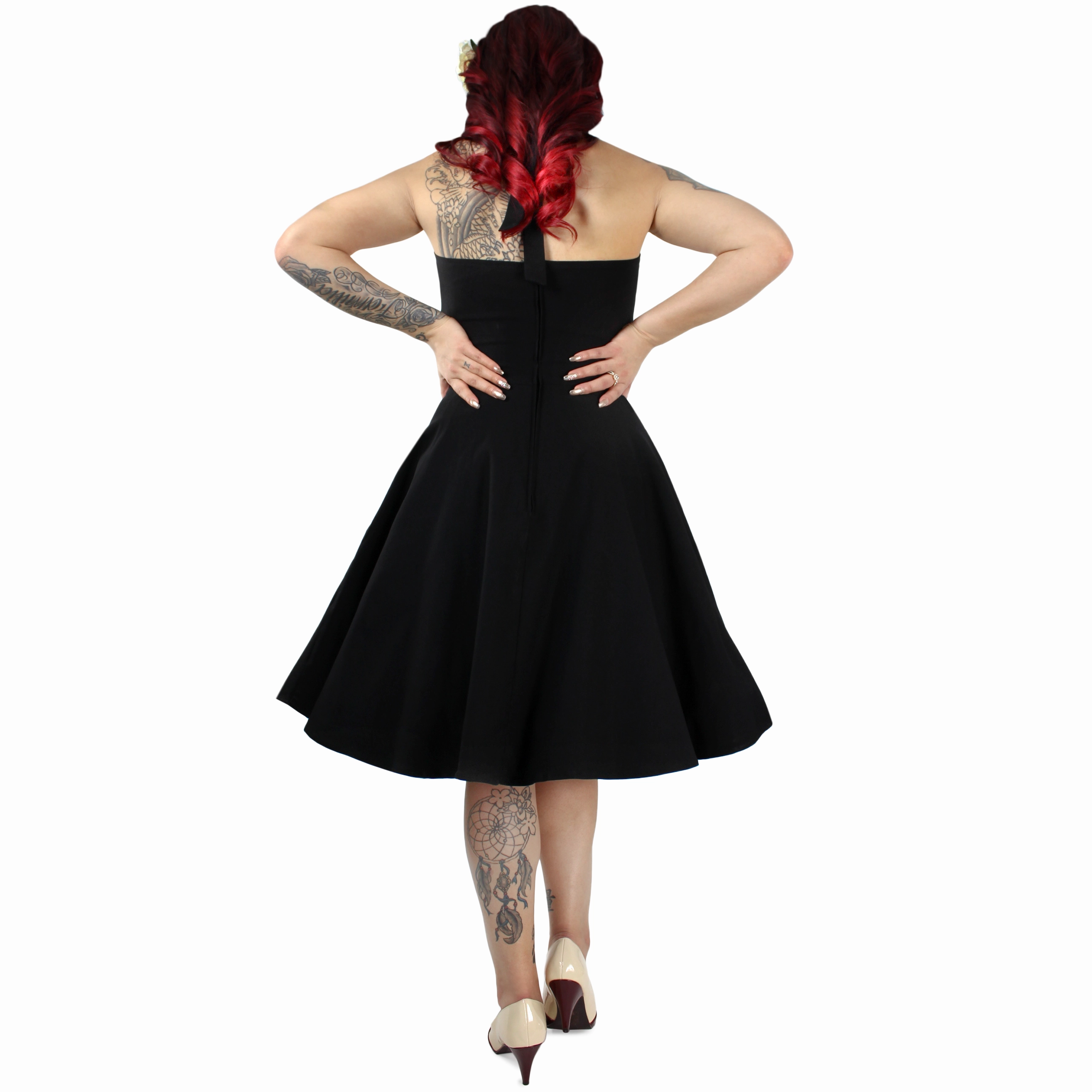 Body Confidence Black Criss Cross Halter Dress #BCCD