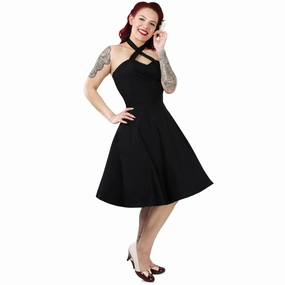 Black Criss Cross Halter Dress #BCCD Layered Form