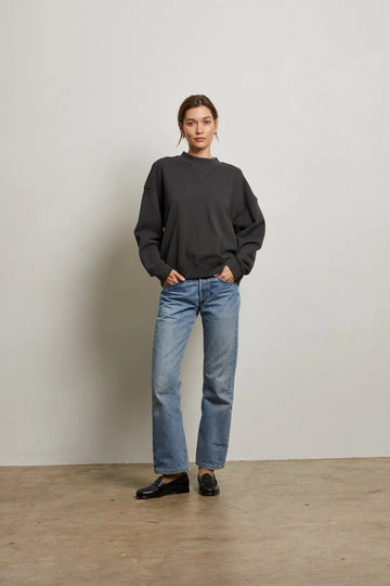 BLAKE FRENCH TERRY CREW NECK TaglessCollar