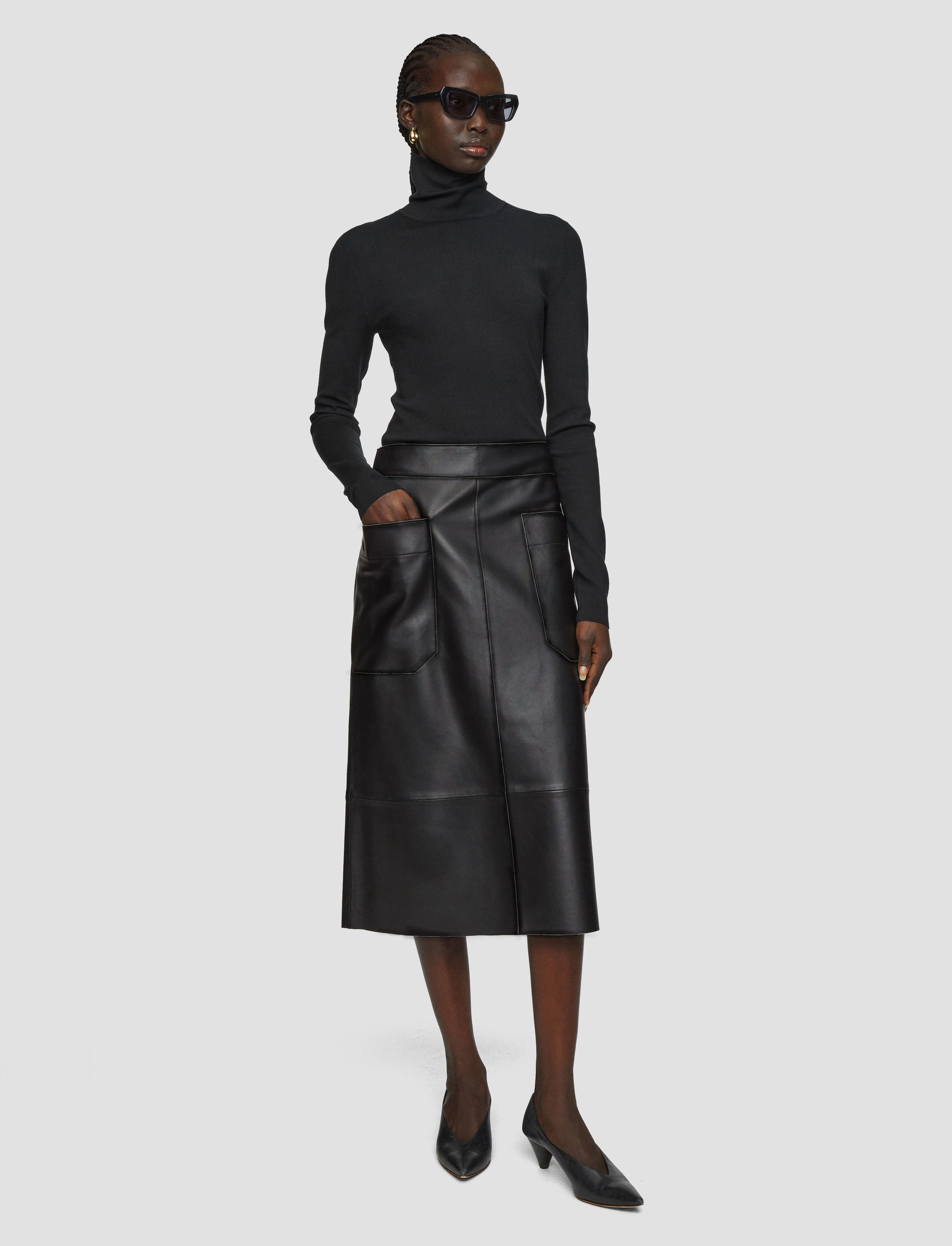 Simple Fashion Blomfield Nappa Leather Skirt