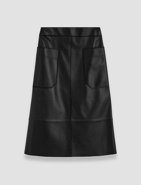 Fashion Style Leg Elongating Blomfield Nappa Leather Skirt