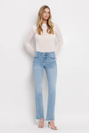 Blue Flame Hi Rise Mini Bootcut Jeans