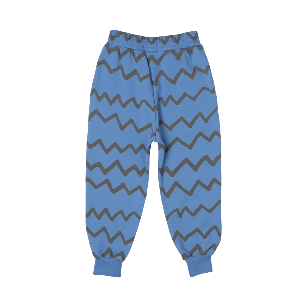 BLUE ZIG ZAG TRACK PANTS