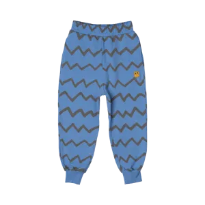 BLUE ZIG ZAG TRACK PANTS