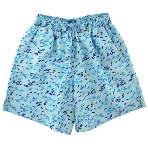 Board Swim Short- Blue Fish