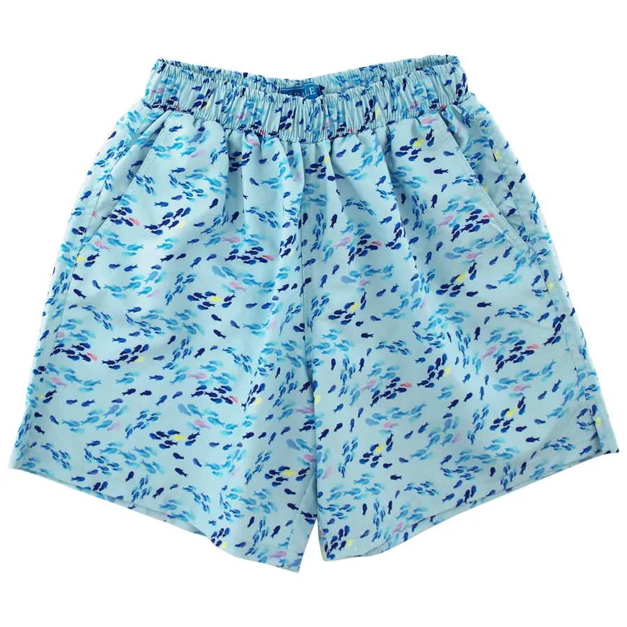 Board Swim Short- Blue Fish