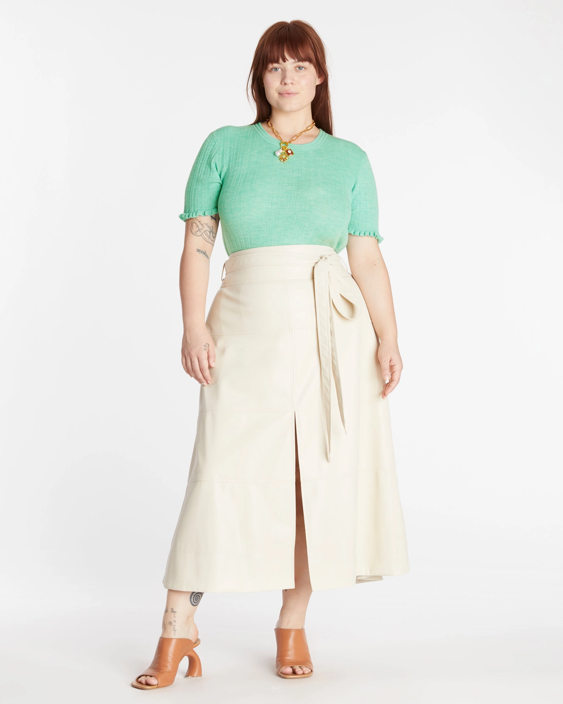 All Occasion Premium Quality Vegan Leather Hudson Skirt