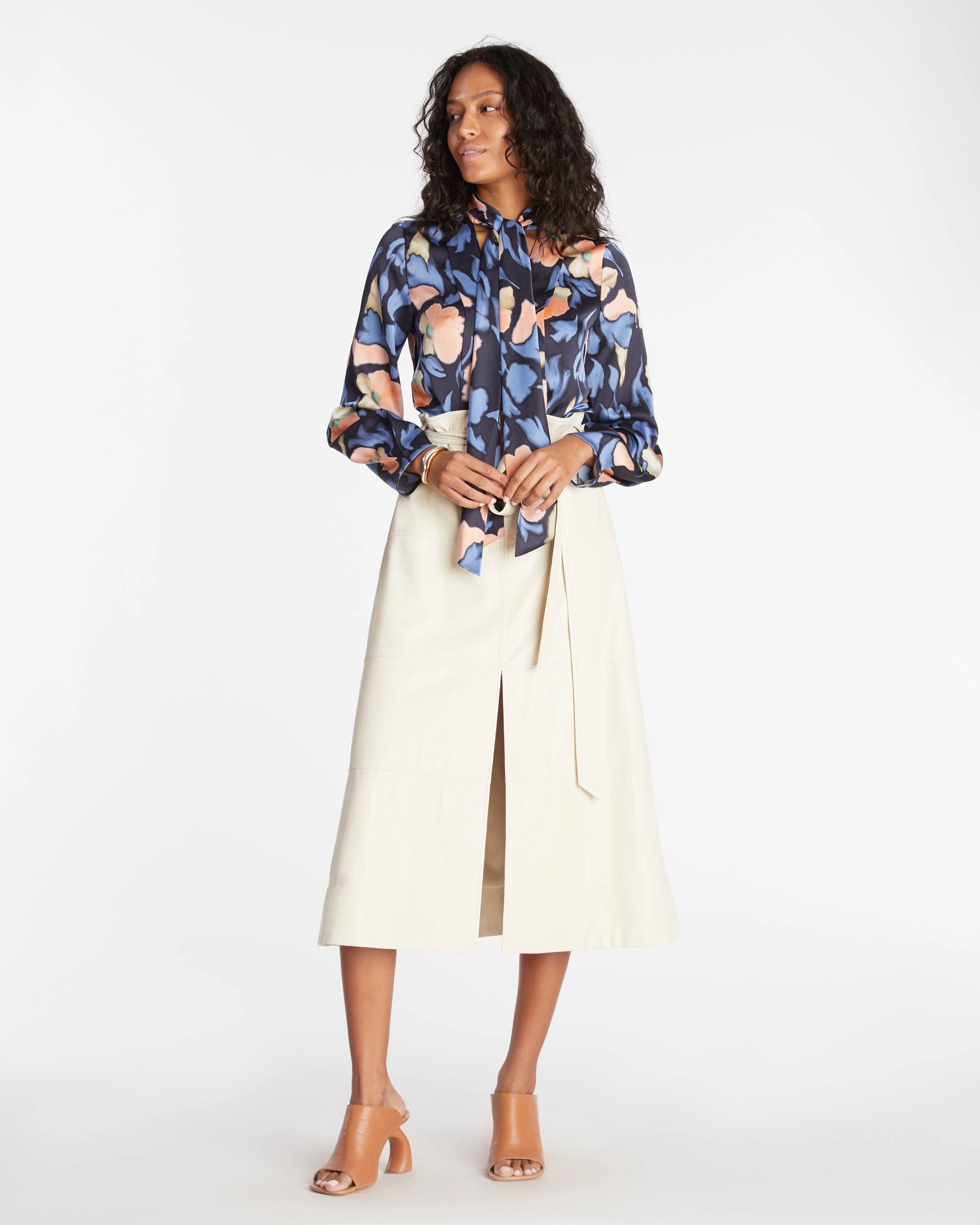 Vegan Leather Hudson Skirt Adjustable loop Light and Cozy