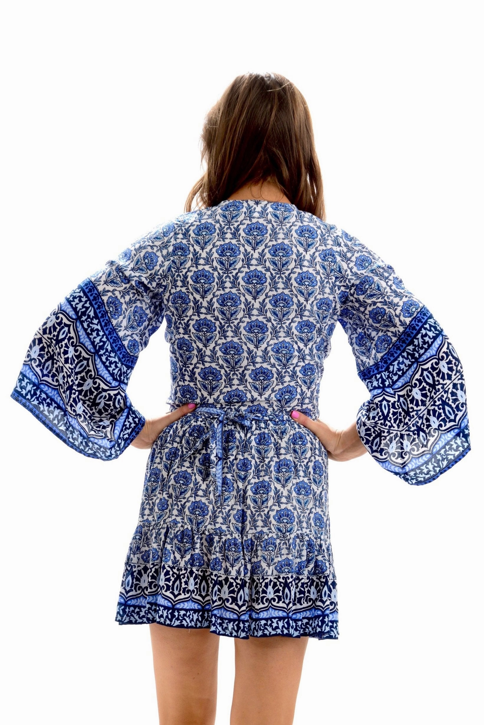 Design Detail Stretch Comfort Boho Set / Navy
