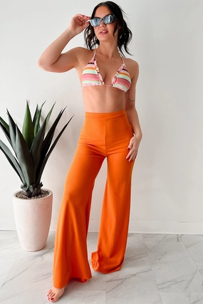 Comfortable Look Wear Boundless Ambition High Waist Pants (Orange)