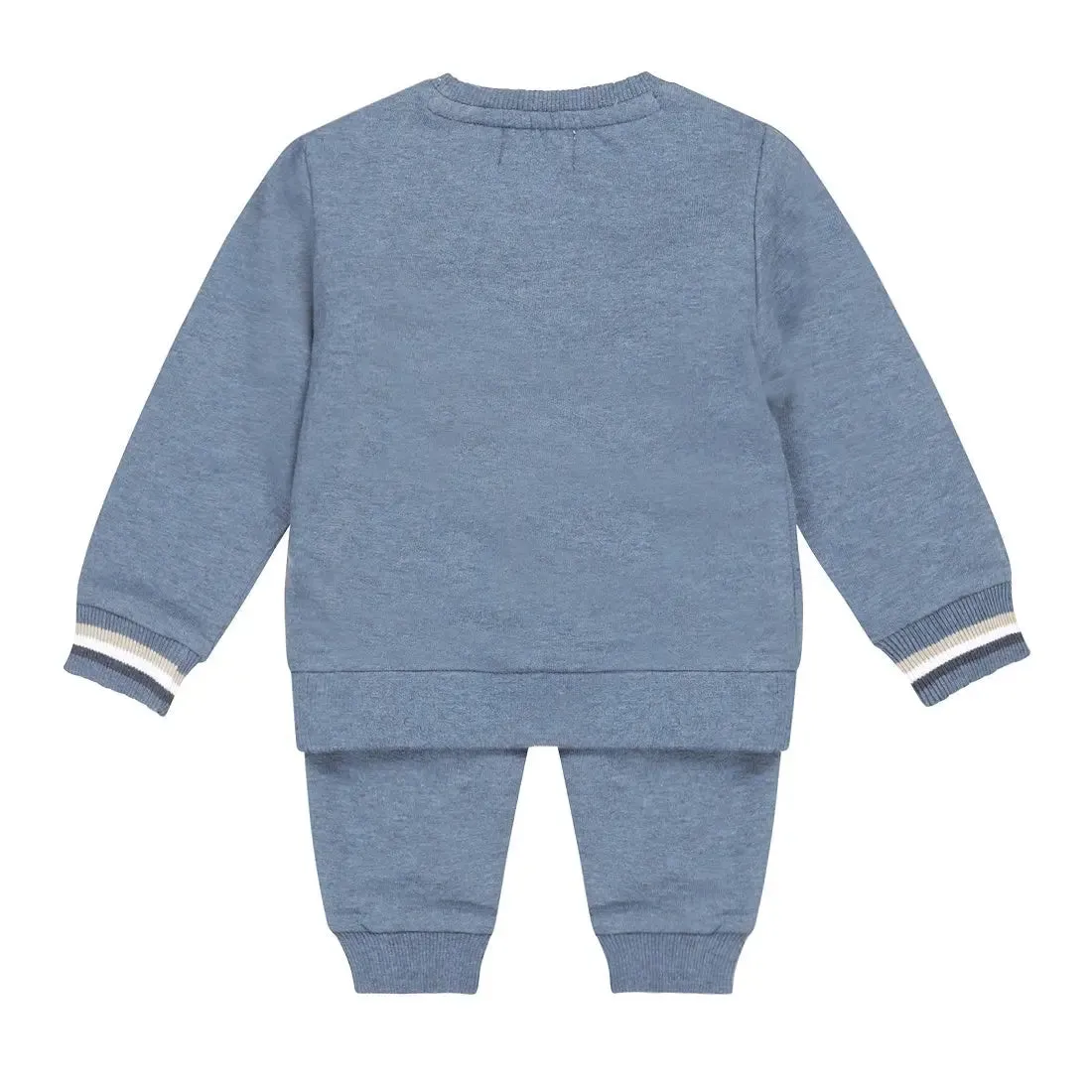 Boys Baby Set Jumper and Trousers Blue Melange | Dirkje