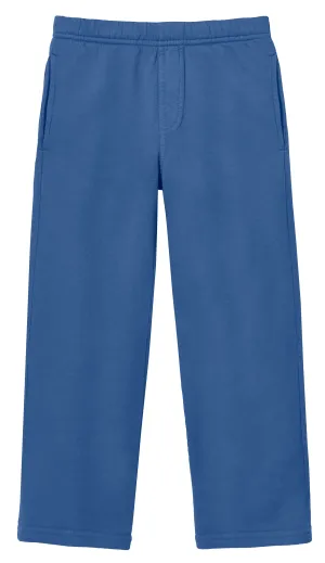 Boys Lightweight Soft Cotton  Fleece Straight Leg Pocket Pant | Smurf