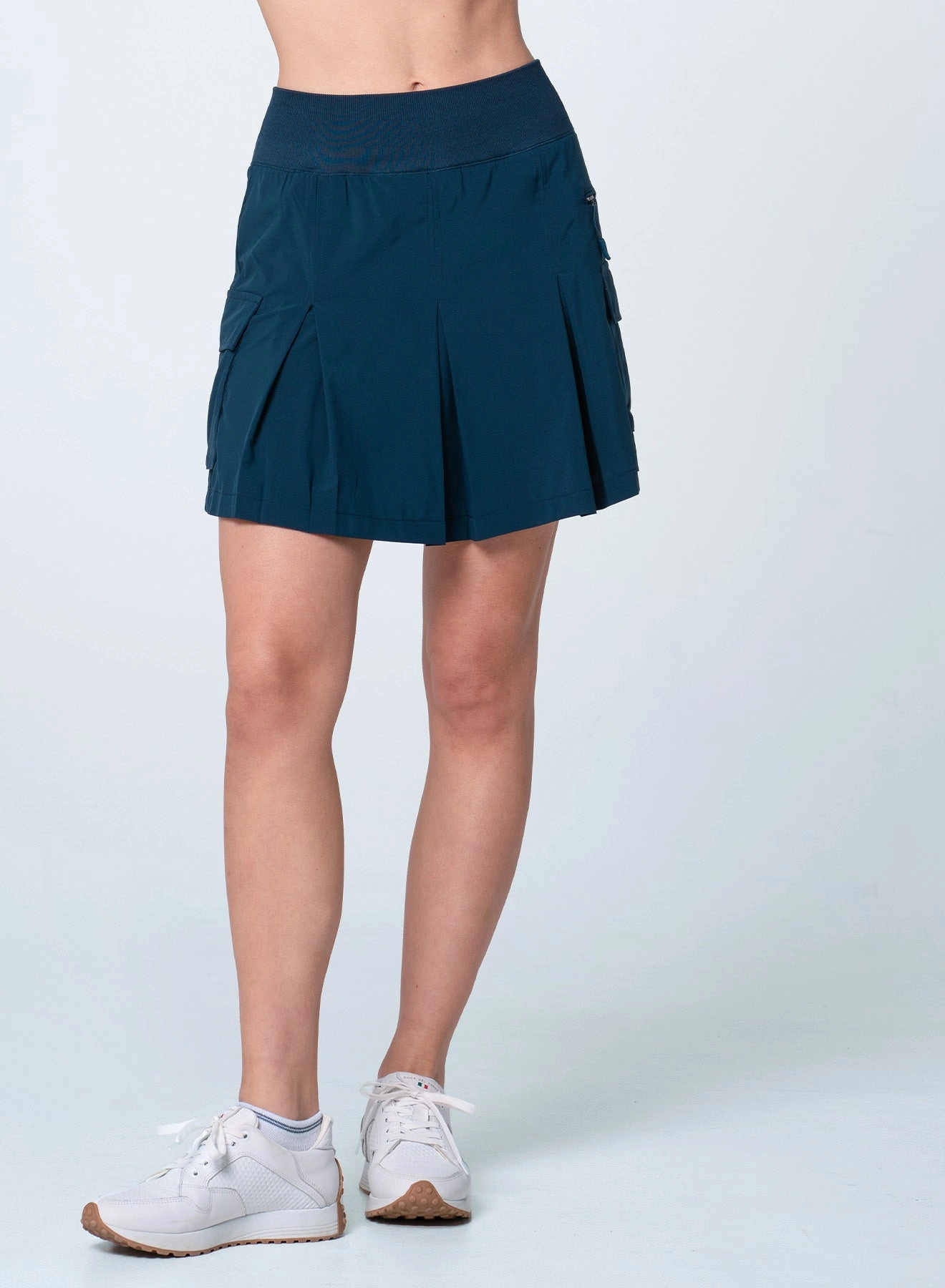 Hidden Zip Pockets Tapered Leg Design Pro Cargo Pocket Skort