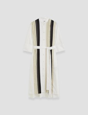 Seasonal Style Elastic Fit Mederic Poplin Colour Block Dress
