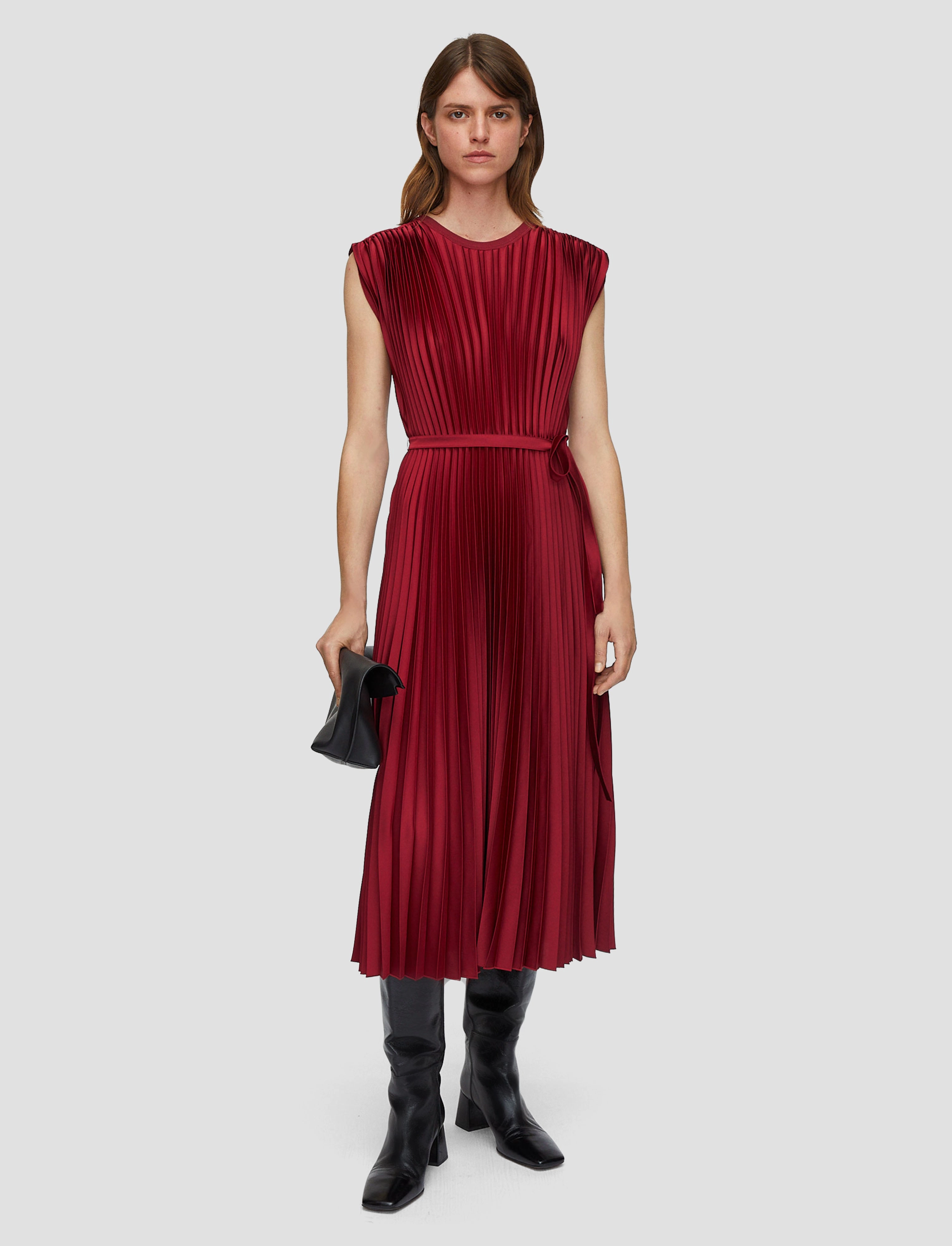 Calm Drape Volta Knit Weave Pliss?? Dress