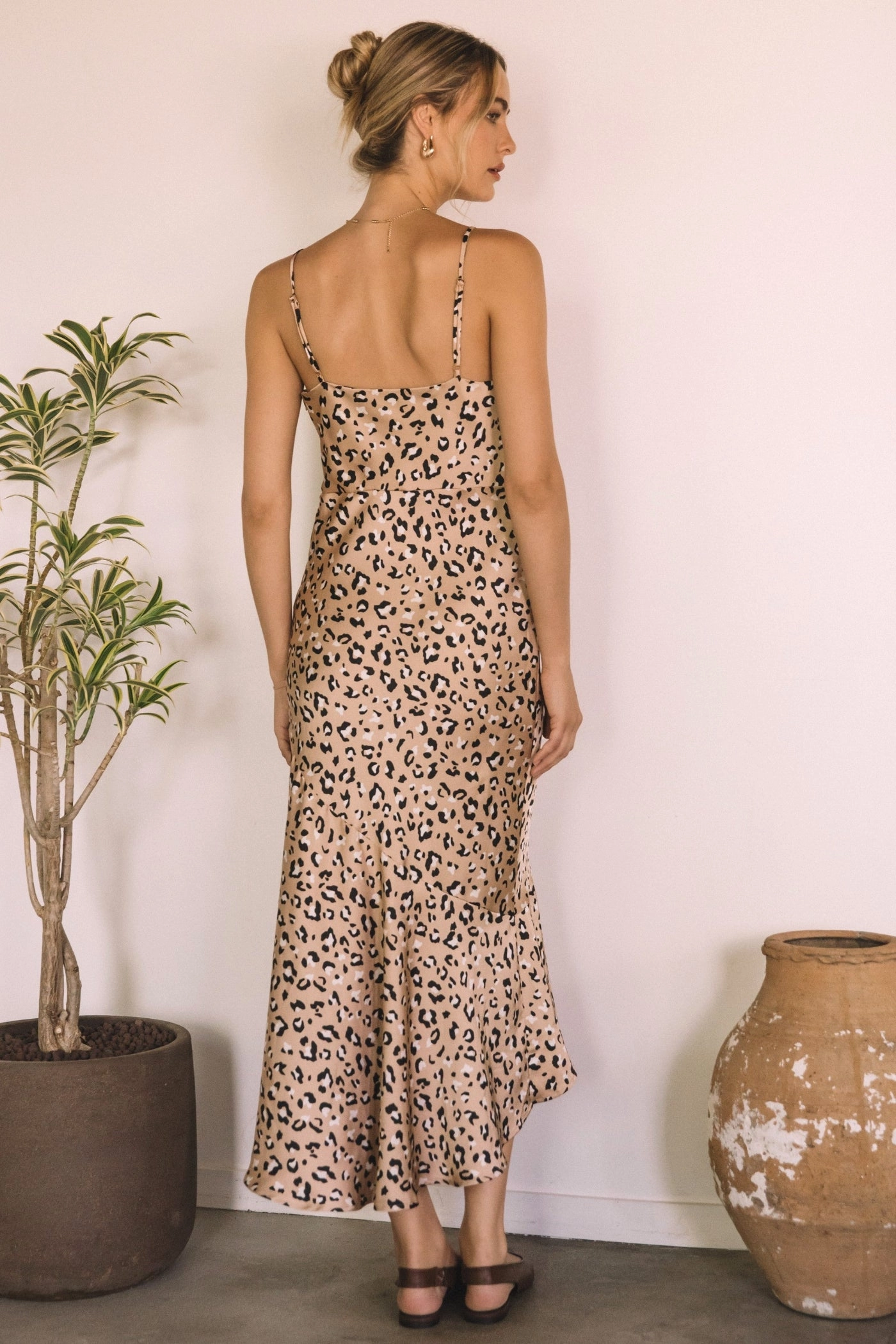 Eco-friendly KEKE SATIN MIDI DRESS