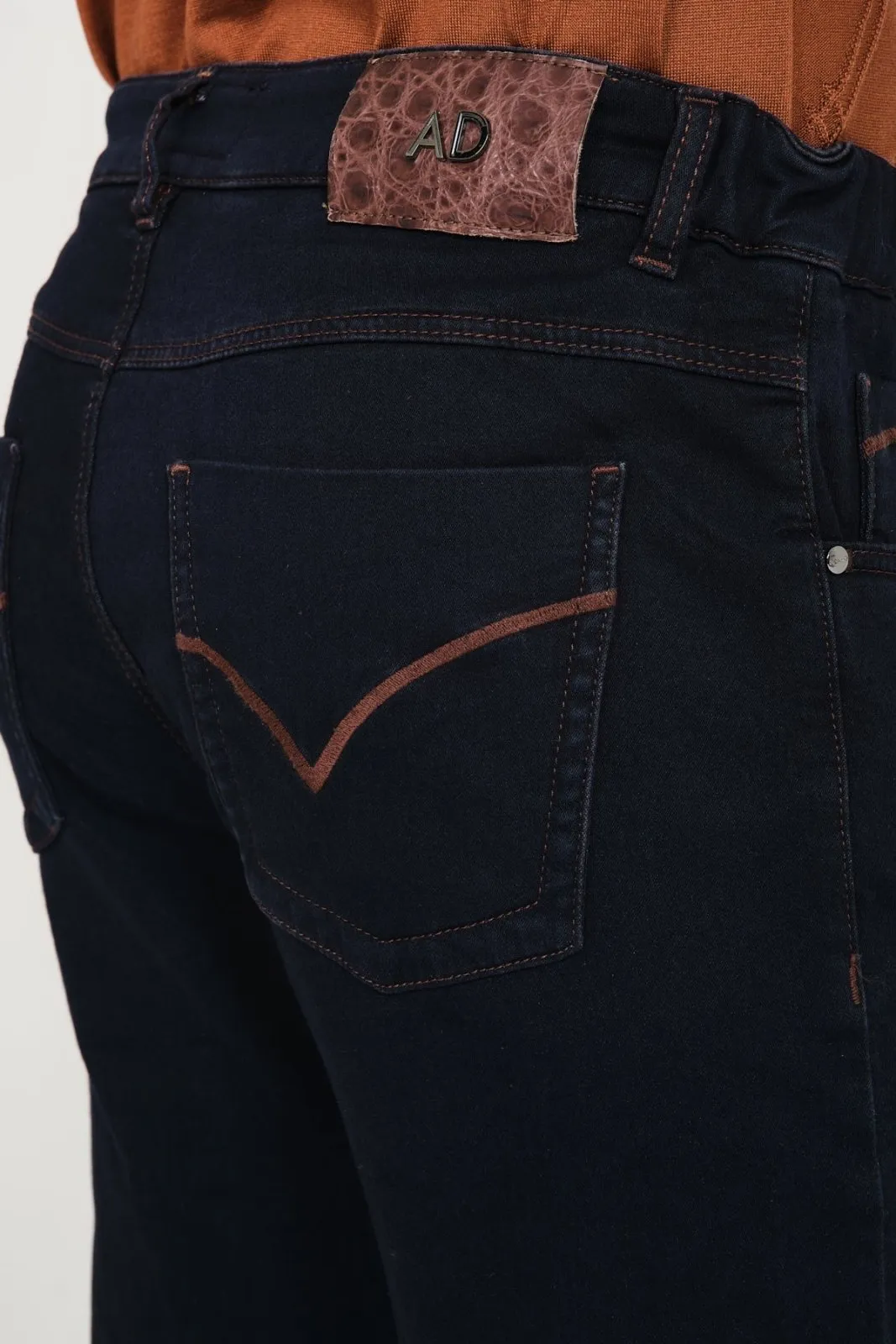 Brown Slim Fit Jeans