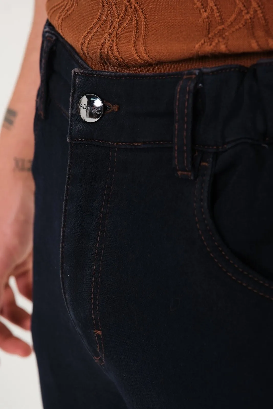 Brown Slim Fit Jeans