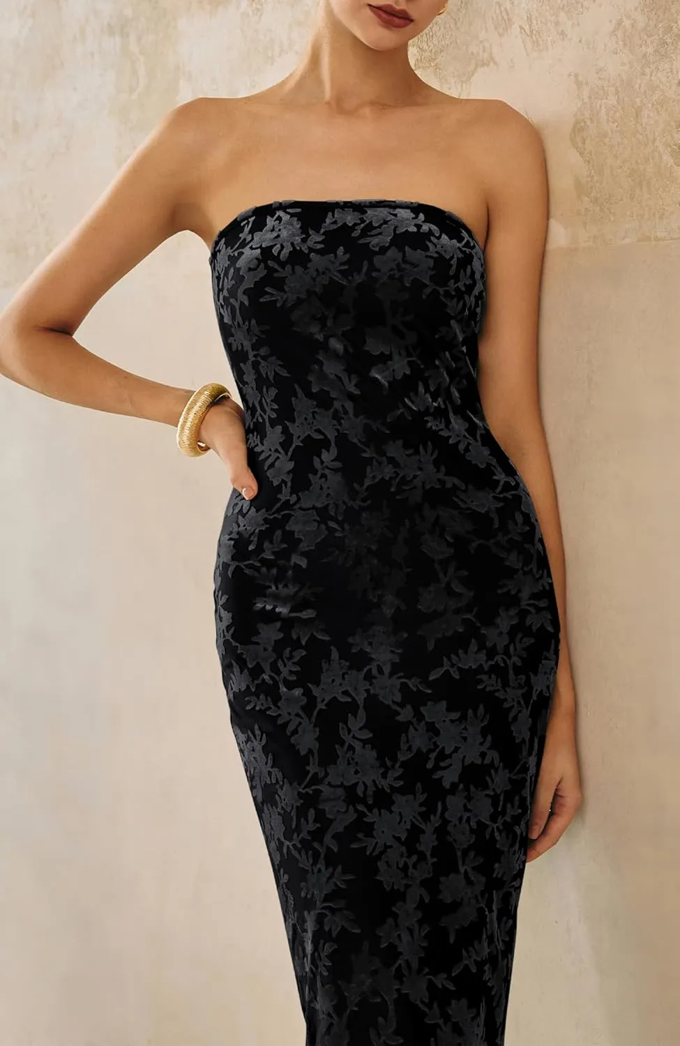BTFBM Women Spring Dresses 2025 Elegant Wedding Guest Dresses Bodycon Tube Maxi Dress Split Floral Cocktail Dress