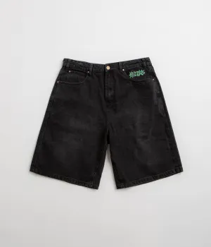 Butter Goods Ink Denim Shorts - Worn Black