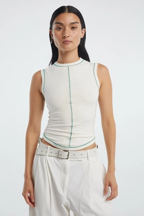 MARTINE TANK TOP ZeroWastePattern Ribbed Hem