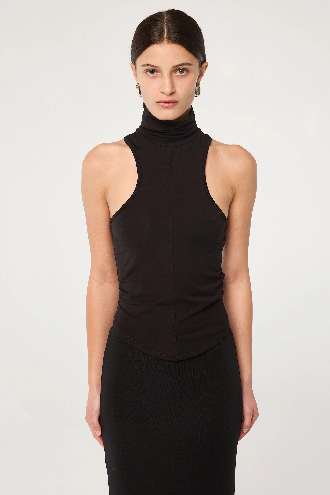 MARTA TANK TOP Casual Tank Mesh Panel Details