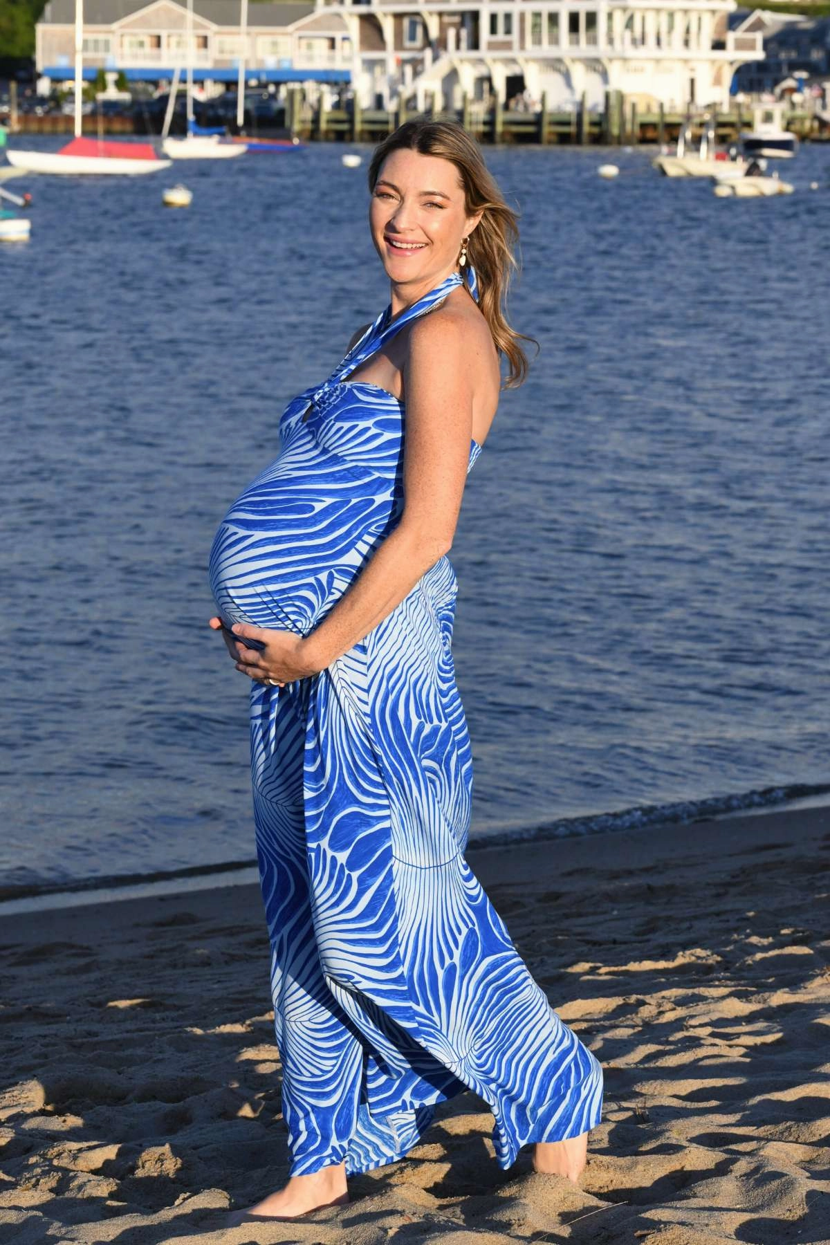 Chic Everyday Wear Byron Bay Dress / Electric Blue Fern