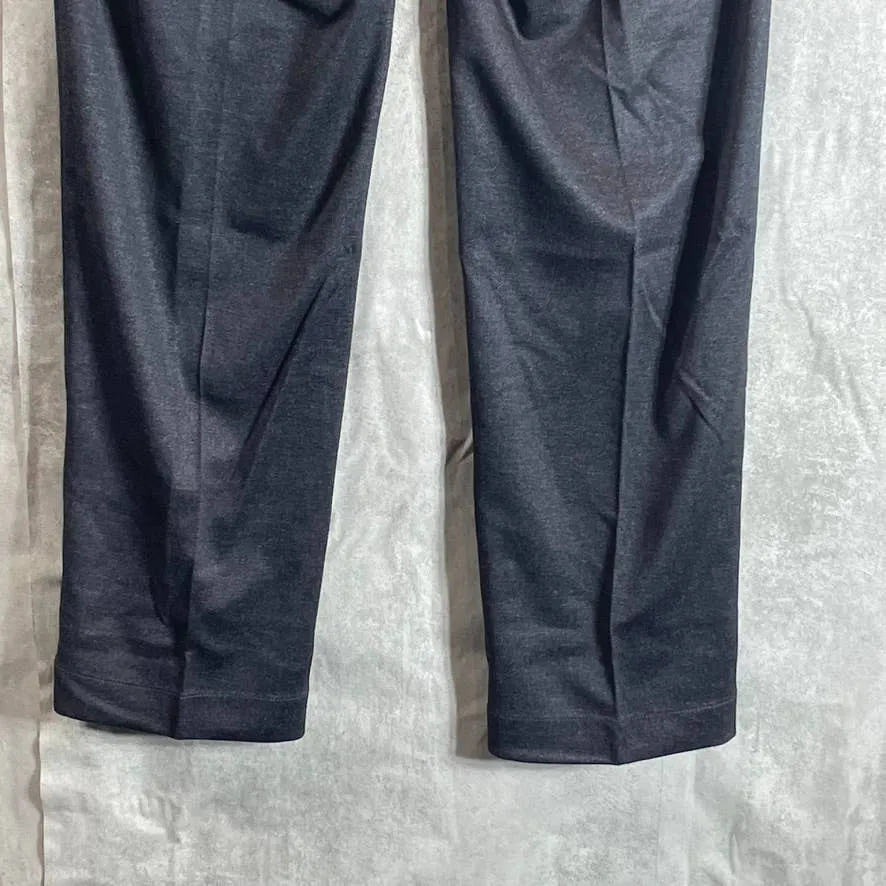 CALVIN KLEIN Men's Dark Grey Knit Slim-Fit Flat Front Suit Separate Pants SZ 30