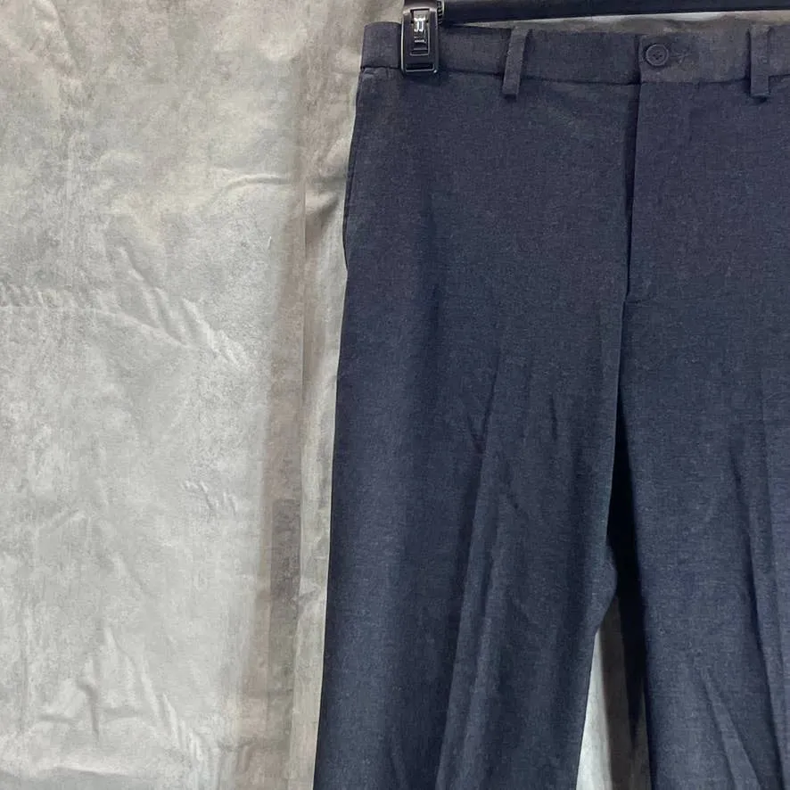 CALVIN KLEIN Men's Dark Grey Knit Slim-Fit Flat Front Suit Separate Pants SZ 30